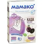 Мамако каша овсяная на козьем молоке, 6+ мес, каша детская молочная, 200 г, 1 шт, чернослив фото