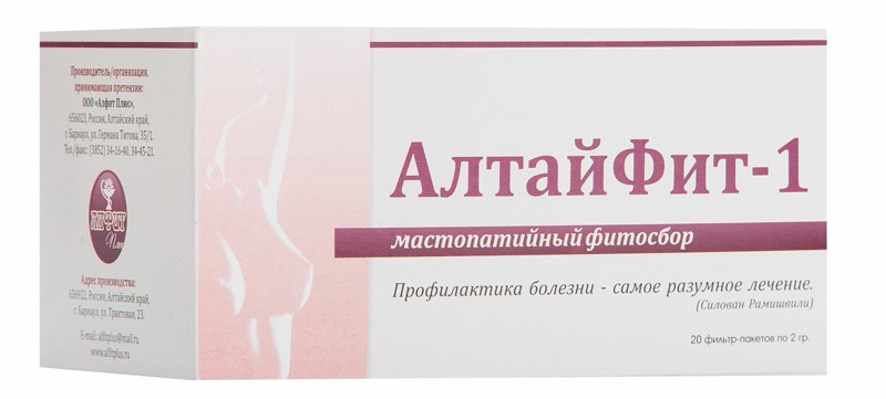 Алтайфит №1 Мастопатийный фитосбор, фиточай, 2 г, 20 шт. фото