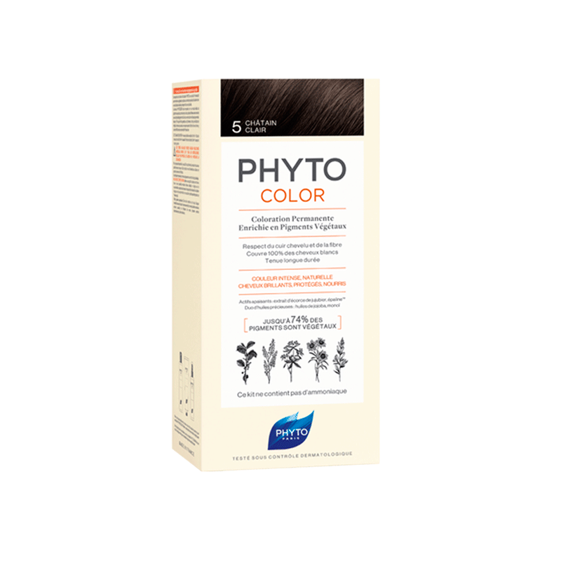 Phytosolba PhytoColor Краска для волос, 1 шт, тон 5 светлый шатен фото