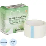 Leiko Пластырь фиксирующий, 2 см х 500 см, лейкопластырь, 1 шт, белого цвета, нетканая основа фото 3