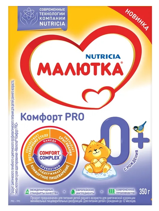 Малютка Комфорт PRO, смесь молочная сухая, 350 г, 1 шт. фото