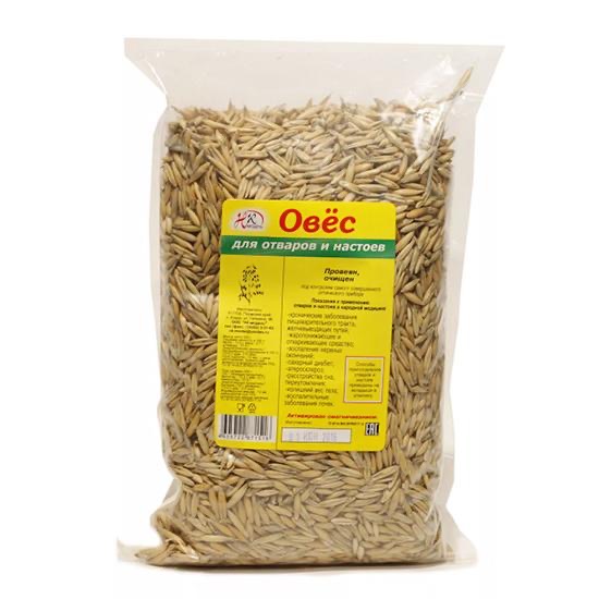 Овес для отваров и настоев, 500 г, 1 шт. фото