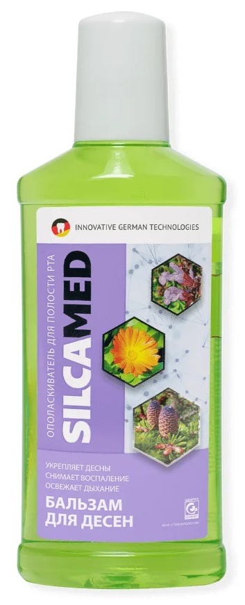 Silcamed Бальзам для десен, ополаскиватель полости рта, 250 мл, 1 шт. фото