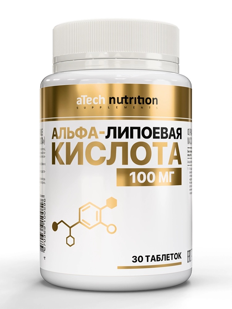 Atech nutrition Альфа-липоевая кислота, таблетки, 30 шт. фото
