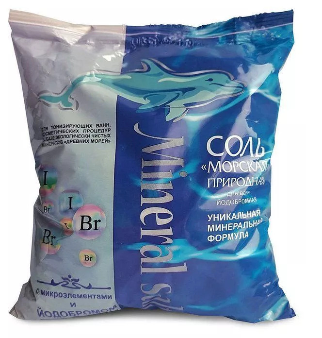 Грин Пром Соль морская природная йодобромная, соль для ванн, 1 кг, 1 шт. фото
