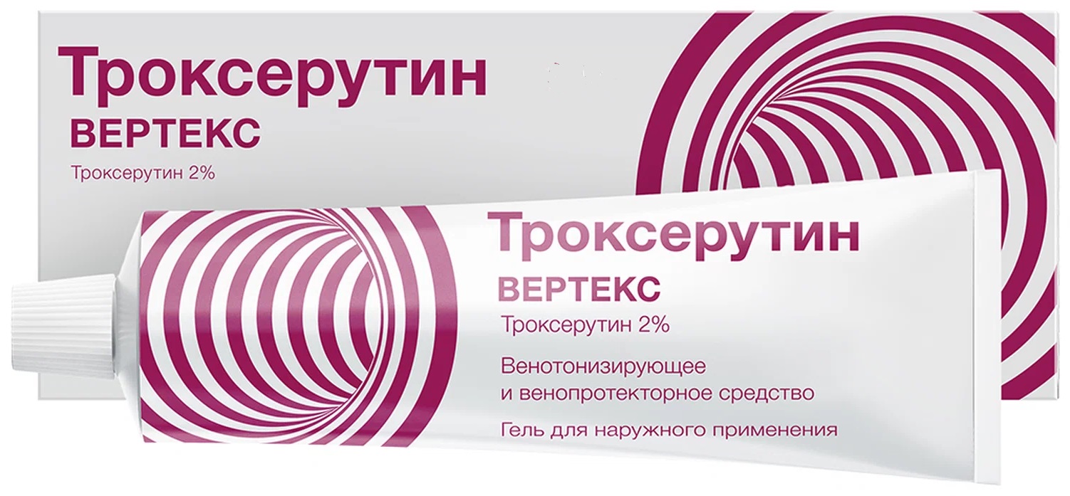 Троксерутин Вертекс, 2%, гель для наружного применения, 100 г, 1 шт. фото