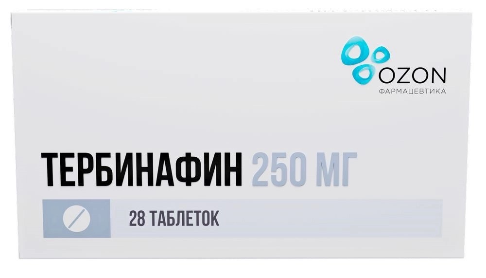 Тербинафин, 250 мг, таблетки, 28 шт. фото