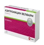 Азитромицин Велфарм, 250 мг, капсулы, 20 шт. фото 