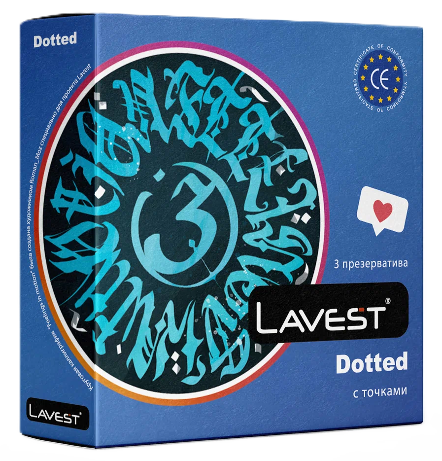 Lavest Dotted Презервативы, презервативы, 3 шт. фото