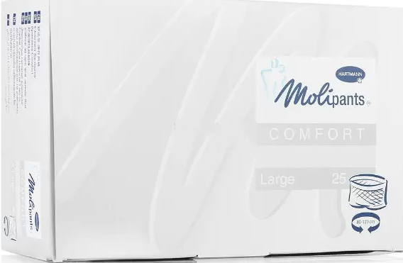 MoliPants Comfort штанишки для фиксации прокладок, Large (обхват бедер 80-120 см), 25 шт, для фиксации прокладок Molimed и Moliform фото