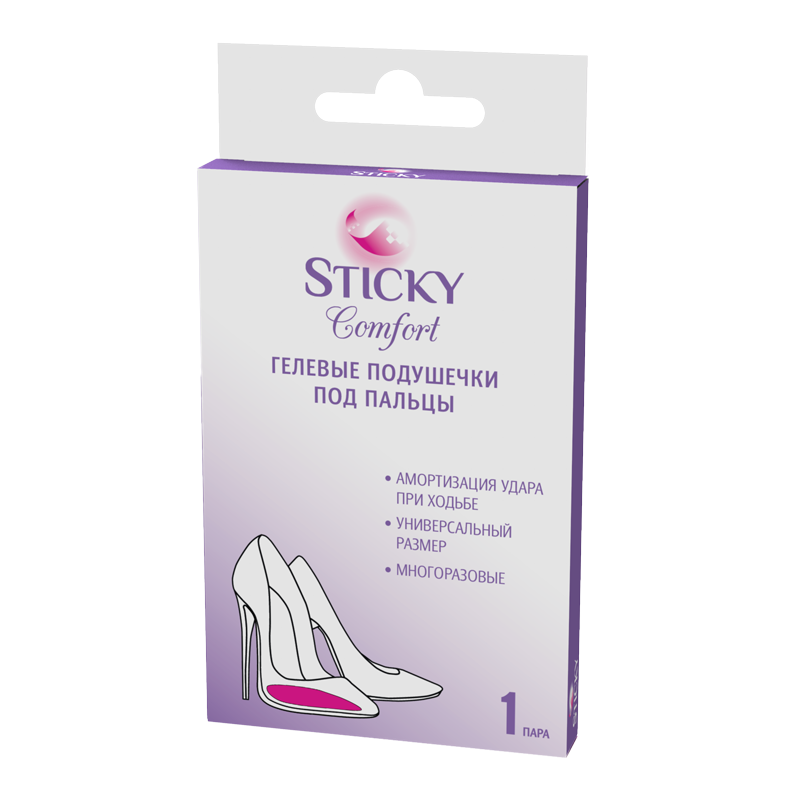 Sticky Комфорт подушечки гелевые под пальцы, 2 шт. фото