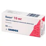 Биол, 10 мг, таблетки, покрытые пленочной оболочкой, 50 шт. фото