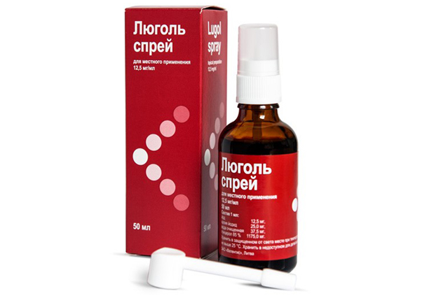 Люголь, 1.25%, раствор для местного применения, 50 мл, 1 шт, с насадкой-распылителем фото