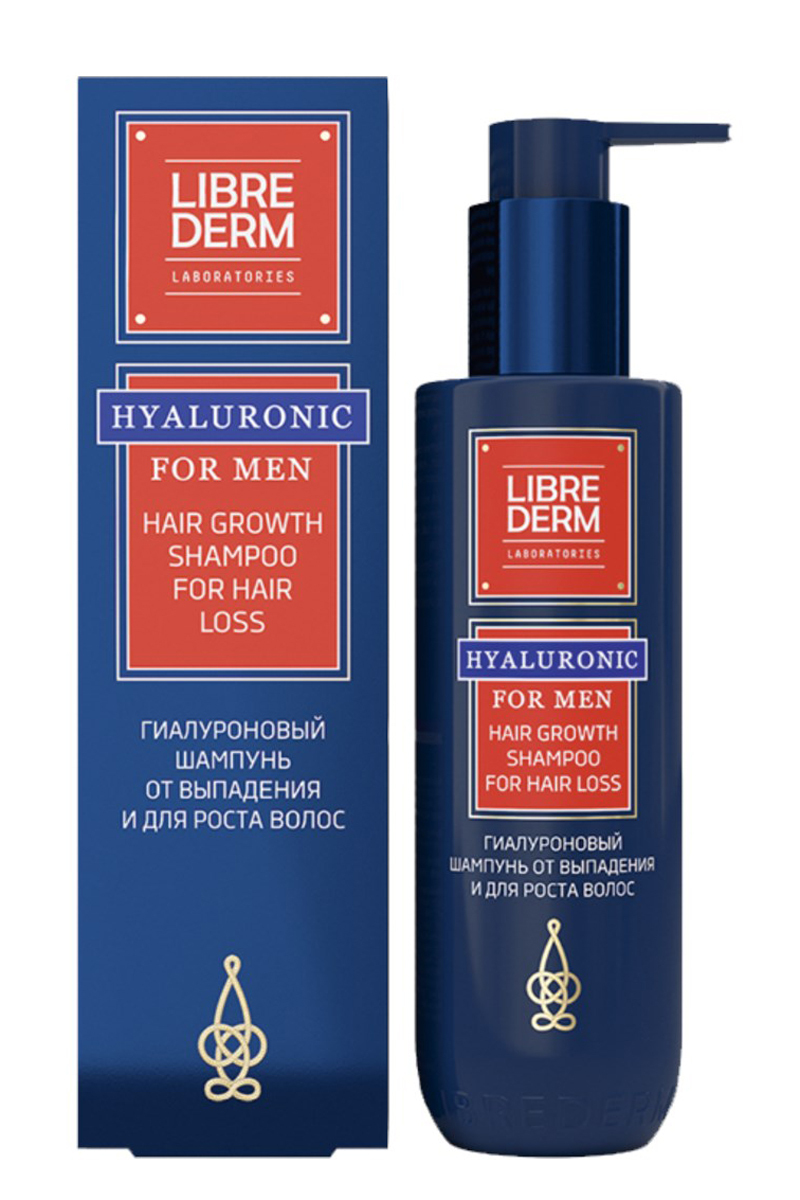 Librederm For men гиалуроновый шампунь от выпадения волос, шампунь, 200 мл, 1 шт. фото