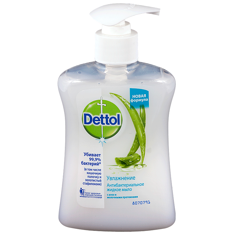 Dettol Мыло жидкое для рук Антибактериальное алоэ и молочные протеины, мыло жидкое, 250 мл, 1 шт. фото