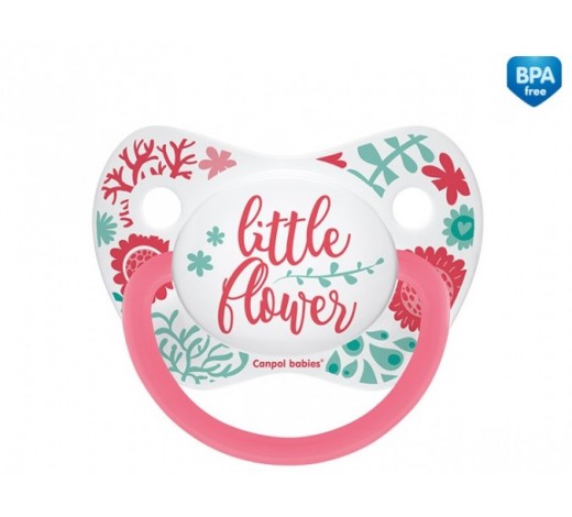 Canpol Wild Nature Пустышка анатомическая силиконовая, 1 шт, цвет в ассортименте, 0-6 мес, арт. 23/285 фото