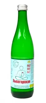 Лысогорская Вода минеральная газированная, вода минеральная, 0.5 л, 1 шт. фото