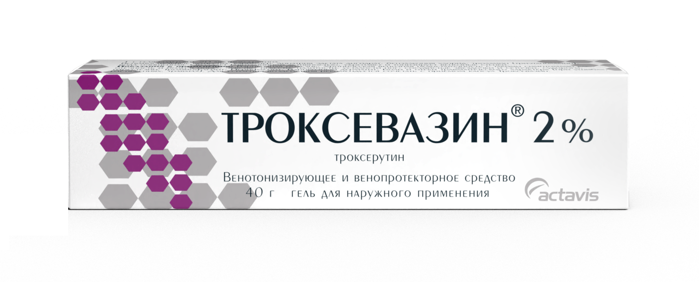 Троксевазин, 2%, гель для наружного применения, 40 г, 1 шт. фото