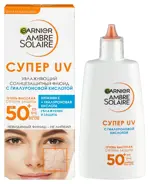 Garnier Ambre Solaire флюид увлажняющий солнцезащитный супер UV, флюид, 40 мл, 1 шт. фото