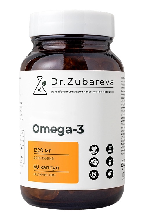 Dr. Zubareva Омега-3, капсулы, 60 шт. фото