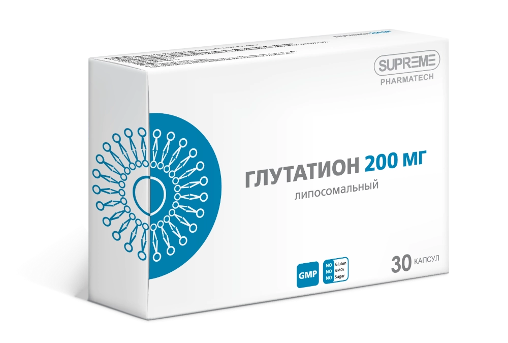 Липосомальный глутатион, 200 мг, капсулы, 30 шт. фото