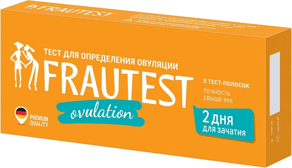 Frautest Ovulation Тест для определения овуляции, тест-полоска, 5 шт. фото