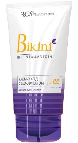 RCS крем-уход интимный дезодоририрующий для зоны бикини, крем, 50 мл, 1 шт. фото