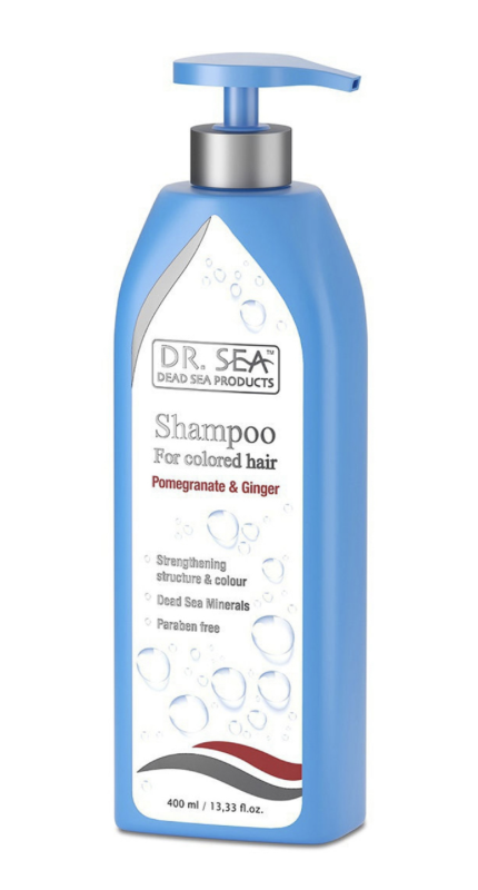 Dr. Sea Шампунь для окрашенных волос с гранатом и имбирем, шампунь, 400 мл, 1 шт. фото