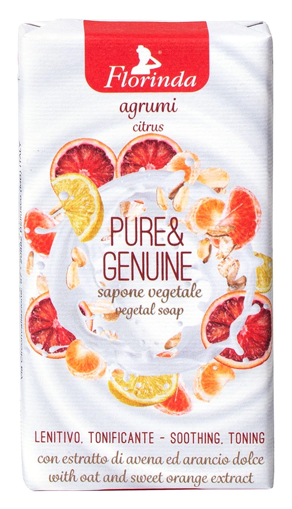 Florinda мыло туалетное твердое, мыло, 100 г, 1 шт, цитрусы фото