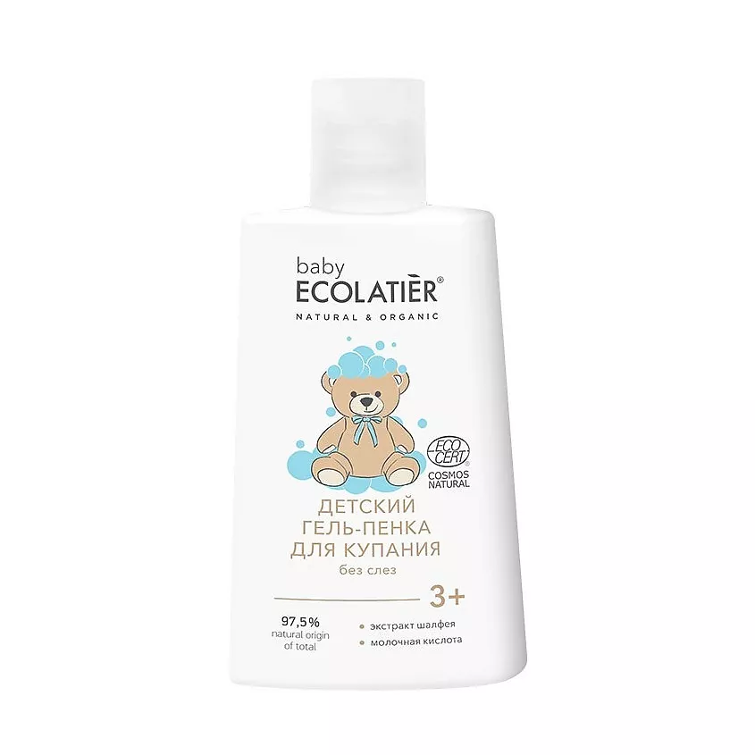 Ecolatier baby Гель-пенка 3+ для купания, гель, 250 мл, 1 шт. фото