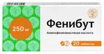 Фенибут, 250 мг, таблетки, 20 шт. фото