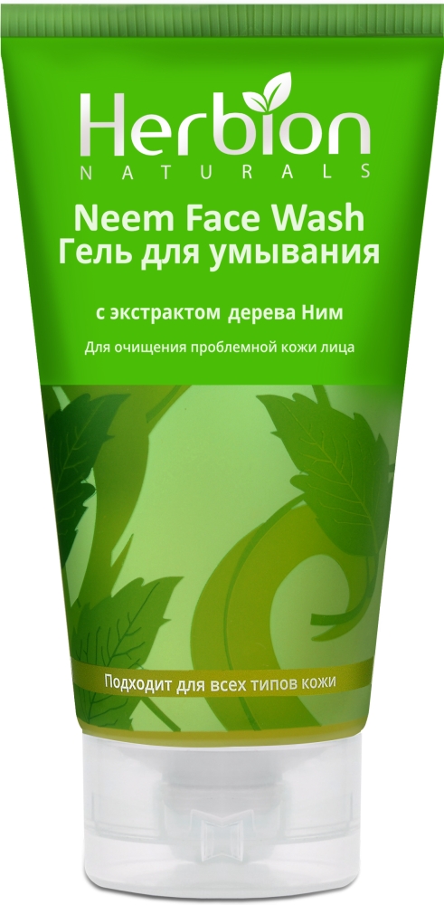 Herbion Naturals Гель для умывания очищающий, гель для лица, 100 мл, 1 шт, с экстрактом дерева Ним фото
