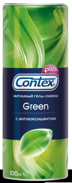 Гель-смазка для интимного применения Contex Green, гель, 100 мл, 1 шт, с антиоксидантами фото
