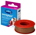 Omniplast Пластырь фиксирующий, 1.25х500 см, пластырь медицинский, 1 шт, телесного цвета, тканевая основа фото