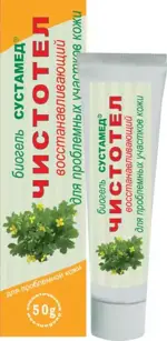 Сустамед Чистотел, гель для тела, 50 г, 1 шт, восстанавливающий фото