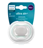 AVENT Ultra Air пустышка силиконовая ортодонтическая с футляром, 18+ месяцев, 1 шт, арт. SCF354/01 фото