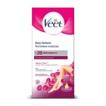 Veet Easy-gelwax Suprem essence для бикини и области подмышек, полоски восковые, 10 шт, бархатная роза и эфирные масла фото