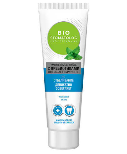 Bio Stomatolog Professional умная зубная паста 3D отбеливание, паста зубная, 75 мл, 1 шт. фото