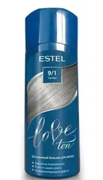 Estel Love оттеночный бальзам для волос, тон 9/1, бальзам для волос, 150 мл, 1 шт, серебро фото