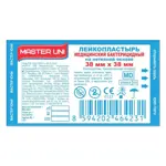 Master Uni Лейкопластырь бактерицидный, 3.8 см х 3.8 см, лейкопластырь, 1 шт, телесный, нетканая основа фото