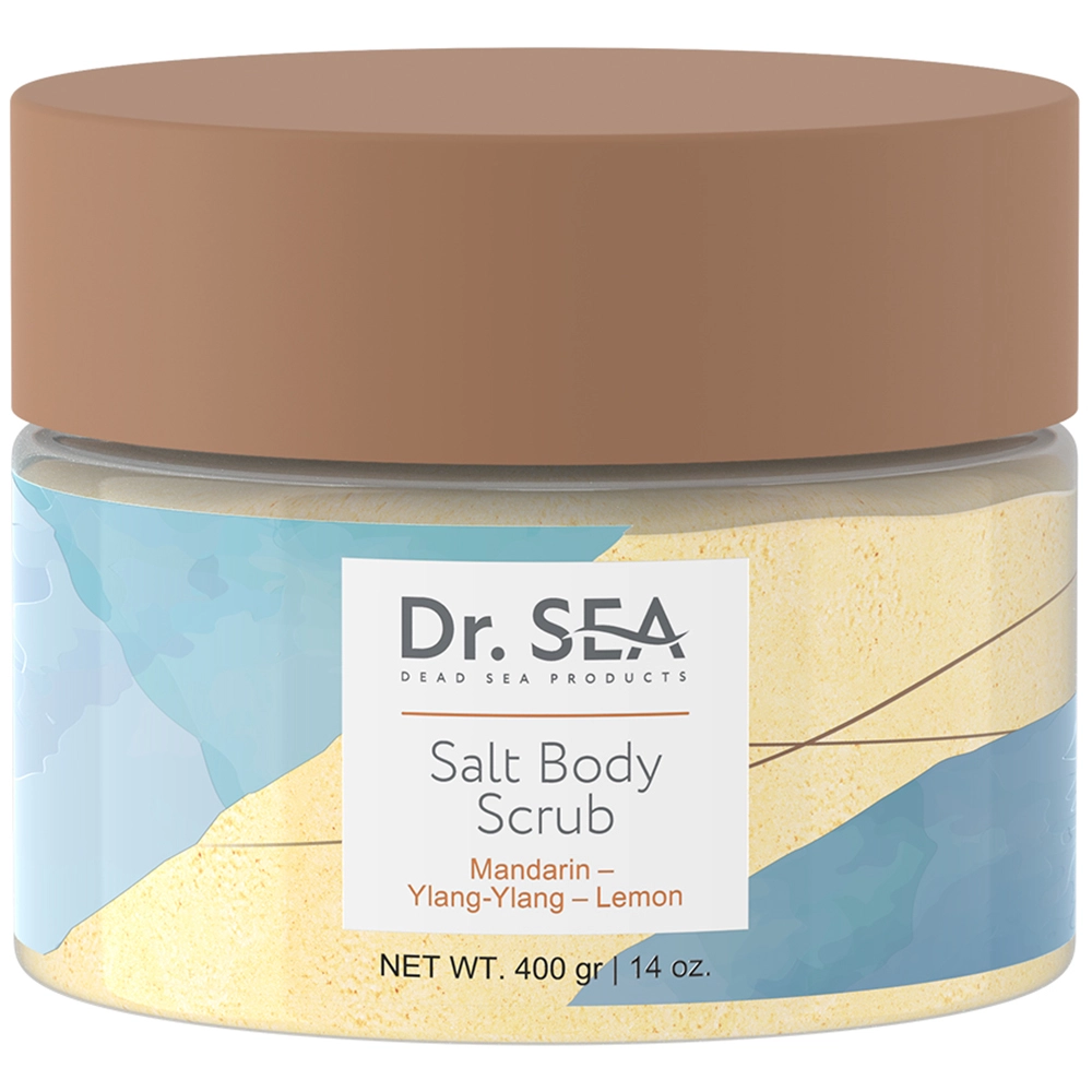 Dr. Sea скраб солевой для тела, скраб, 400 г, 1 шт, мандарин-иланг-иланг-лимон фото