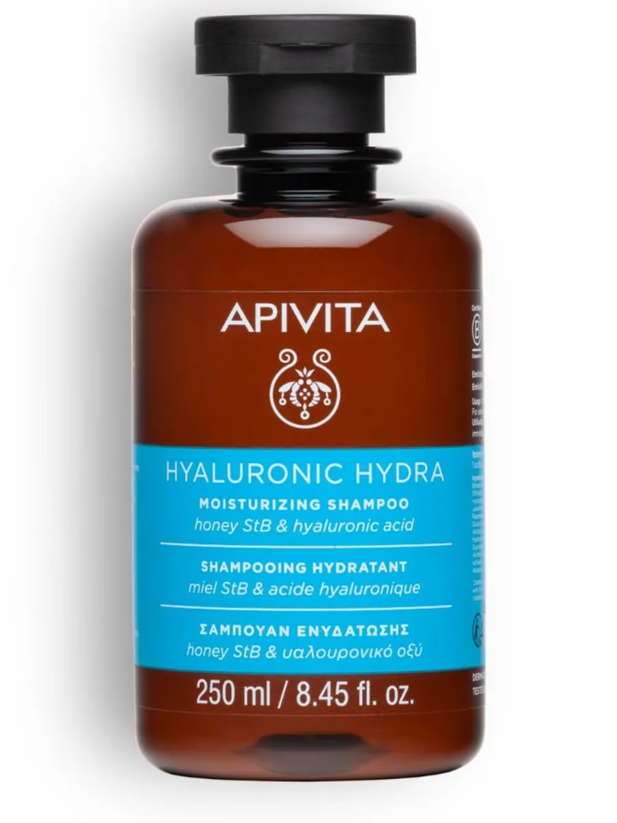 Apivita шампунь увлажняющий с гиалуроновой кислотой, шампунь, 250 мл, 1 шт. фото