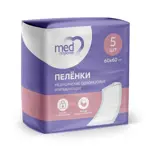 Medresponse Пеленки впитывающие, 60 см x 60 см, 5 шт. фото 