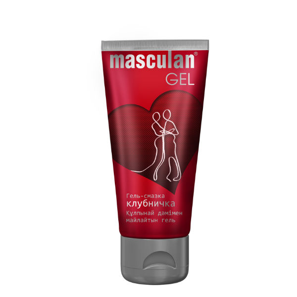 Masculan Гель-смазка Клубничка, лубрикант, 50 мл, 1 шт, на водной основе фото