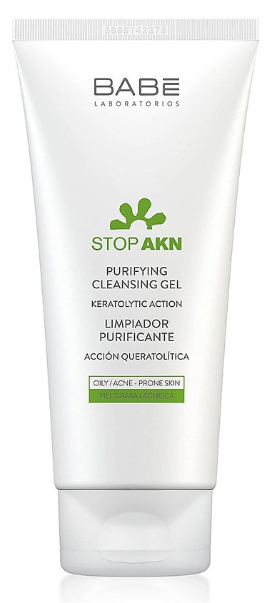 Babe stop akn очищающий гель для умывания, гель, 100 мл, 1 шт. фото
