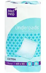 Медхелп Экстра Пеленки впитывающие для взрослых, 60 см х 90 см, 5 шт. фото