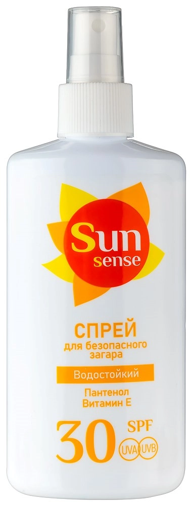 Sun sense для безопасного загара водостойкий, спрей, 150 мл, 1 шт, SPF 30 фото