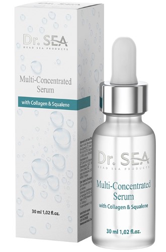 Dr. Sea Сыворотка мульти-концентрированная, сыворотка-концентрат для лица, 30 мл, 1 шт, с коллагеном и скваленом фото