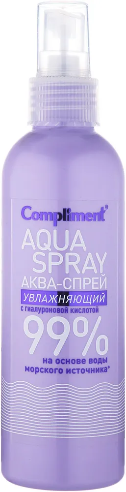 Compliment аква-спрей для лица и тела с гиалуроновой кислотой увлажняющий, спрей, 200 мл, 1 шт. фото