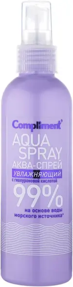 Compliment аква-спрей для лица и тела с гиалуроновой кислотой увлажняющий, спрей, 200 мл, 1 шт. фото 1